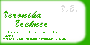 veronika brekner business card
